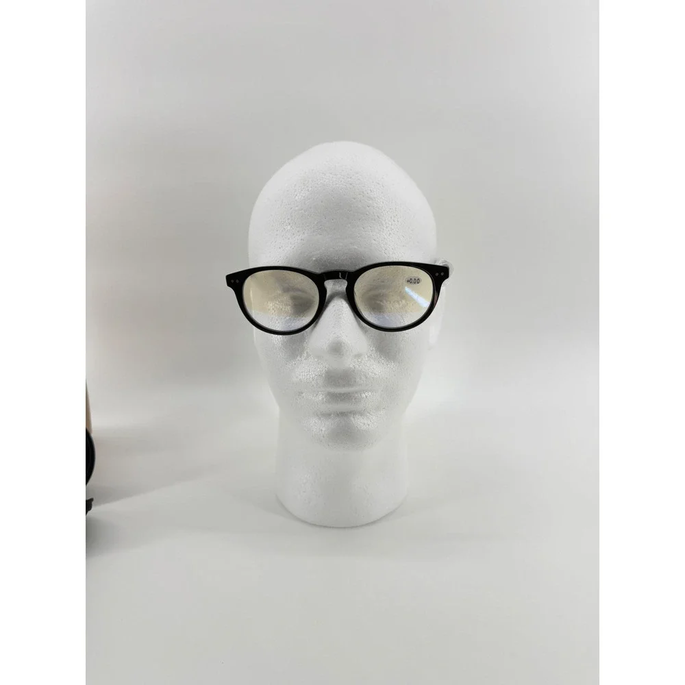 MicroVision Optical Forte Blue Light Readers Shiny Black +0.00 Neox Glasses